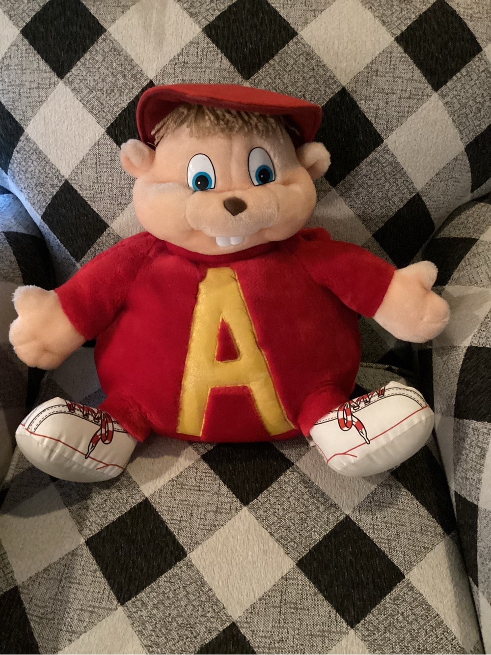 1990 Alvin and the Chipmunks plush pillow or pajama bag